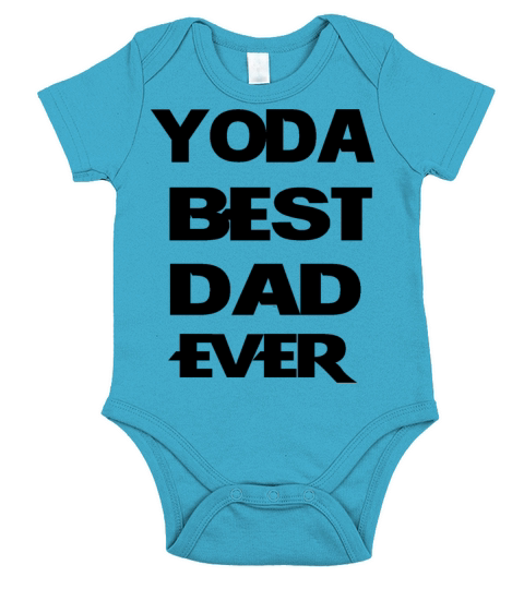 Yoda Best Dad Ever daddy Short Sleeve Baby One-Piece