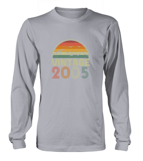 Classic Vintage 2005 Birthday Gift Idea Men's Long Sleeve