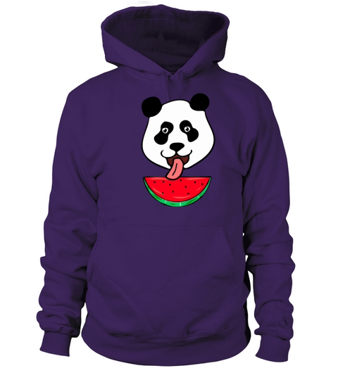 panda with watermelon Women's Hoodie