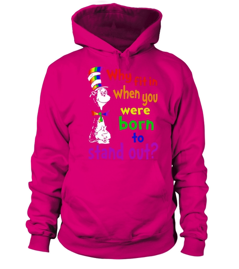 Dr. Seuss why fit in when you were born to stand out LGBT Women's Hoodie