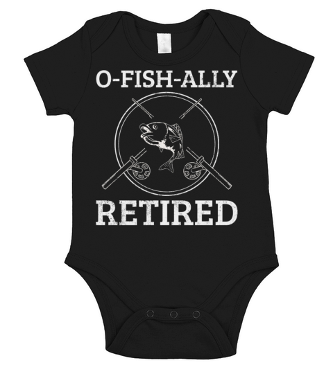 Fishing Fisherman Grandpa Senior Retired Short Sleeve Baby One-Piece