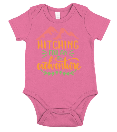 hitching for an adventure Short Sleeve Baby One-Piece