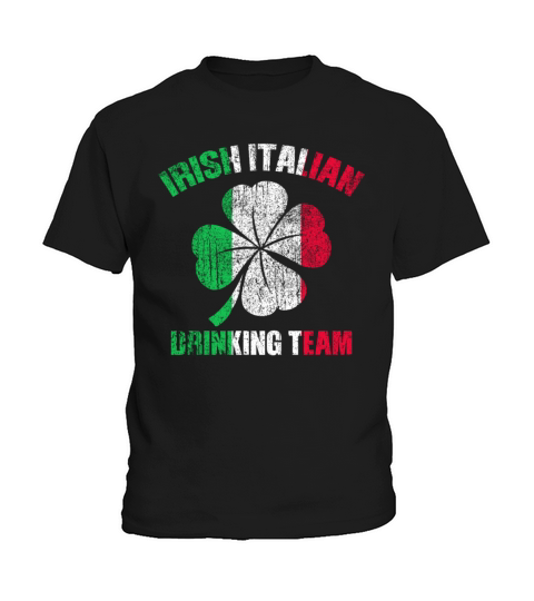 Vintage Irish Italian Drinking St Patrick s Day Te Kids T-Shirt