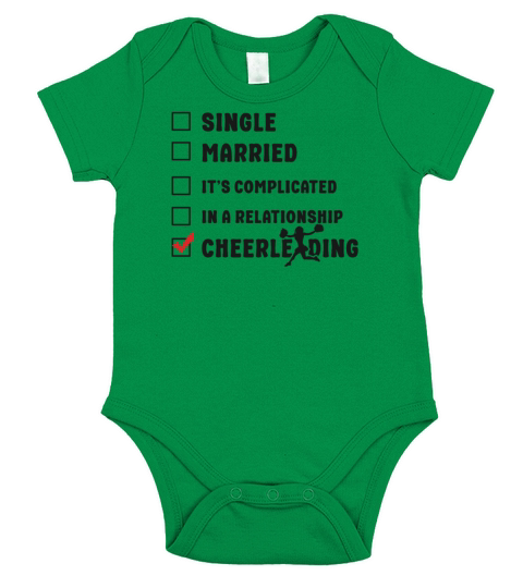 Cheer Cheerleading Single Married Short Sleeve Baby One-Piece