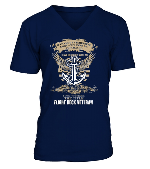 [Ltd. EDITION] FLIGHT DECK VETERAN V-Neck T-shirt