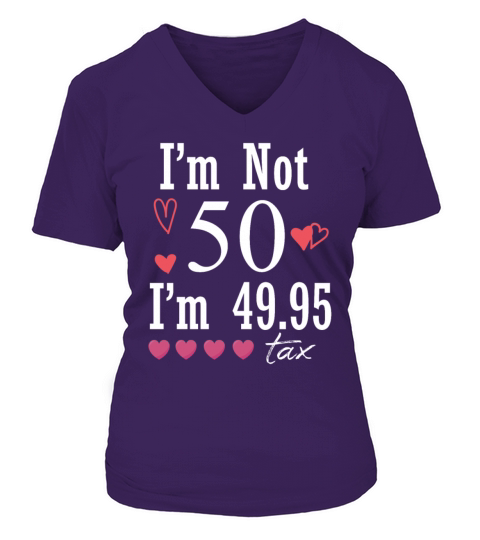 50th birthday design V-neck T-Shirt Woman