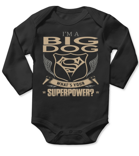 BIG DOG Long Sleeve Baby One-Piece