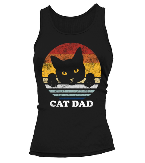 Cat Dad Matching Couple Outfit Cat Lover Gift Idea Women's Tank Top
