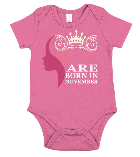 Queens are born in November Short Sleeve Baby One-Piece
