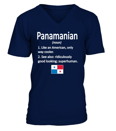 Panamanian Roots Panama Flag Panamanian Heritage Men's V-Neck T-shirt