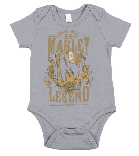 BOB MARLEY REBEL MUSIC LEGEND BLACK T SHIRT Short Sleeve Baby One-Piece