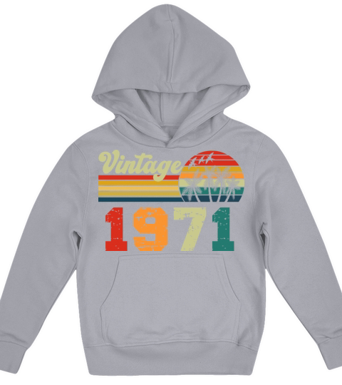 vintage 1971 Kids Hoodie