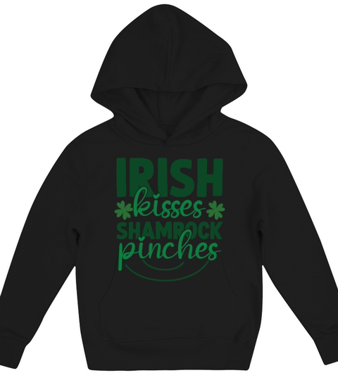 Irish Kisses Shamrock Pinches 01 Kids Hoodie