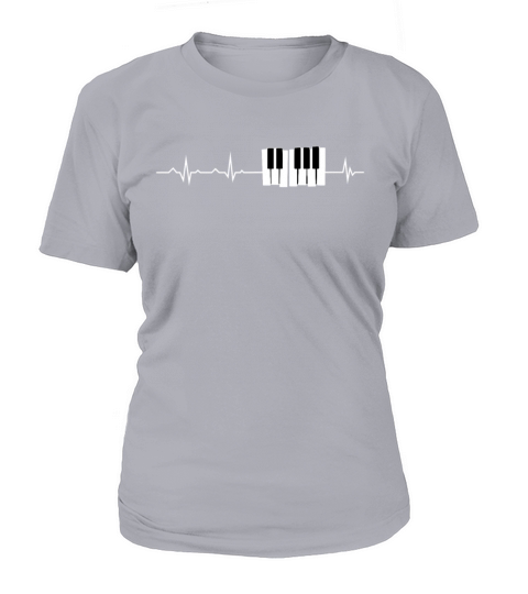 Heartbeat Piano Keyboard Piano Grand Pianist Women's T-Shirt