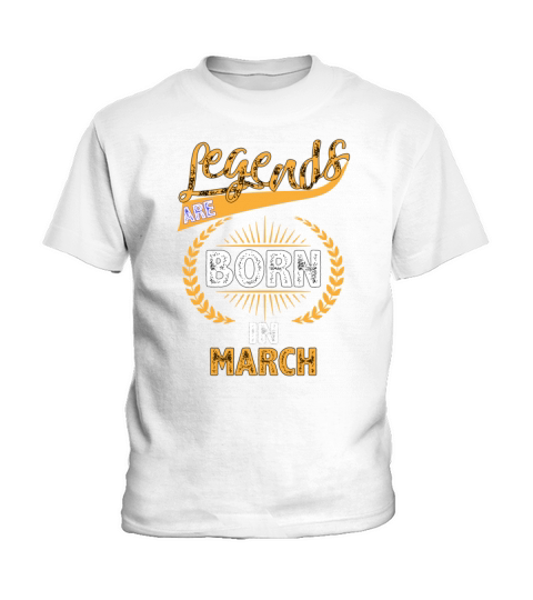 legends are born in march Kids T-Shirt