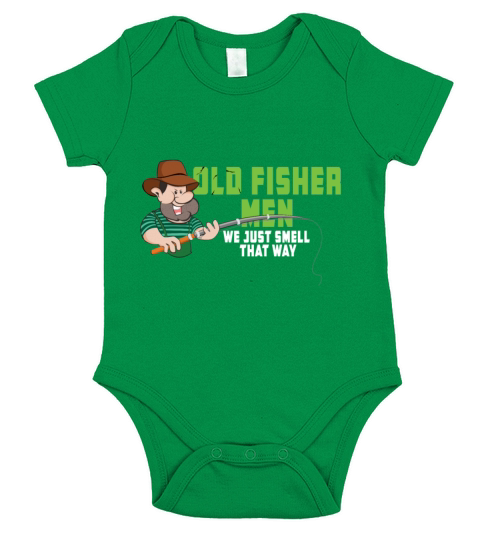 Old Fishermen Dead Fish Funny Short Sleeve Baby One-Piece