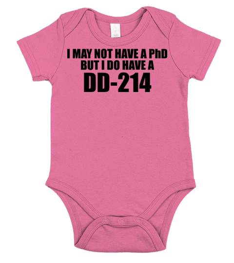 DD214 PhD Short Sleeve Baby One-Piece