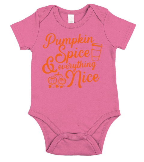 Pumpkin Spice and Everything Short Sleeve Baby One-Piece