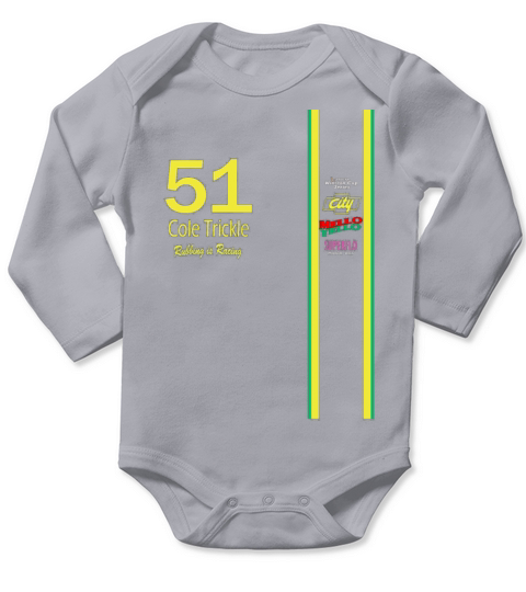 Cole Trickle Days of Thunder Rubbin is racin Long Sleeve Baby One-Piece
