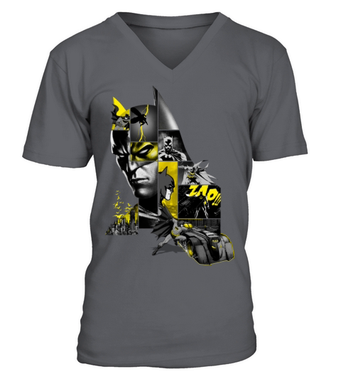 Batman 80 Years Action Batmobil Men's V-Neck T-shirt