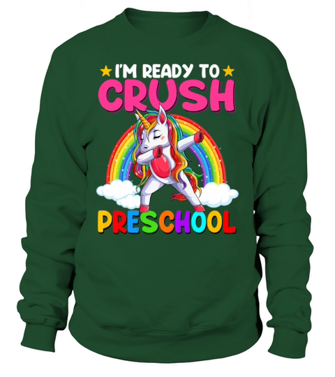 I m Ready To Crush Preschool Dabbing Unicorn Men's Sweatshirt