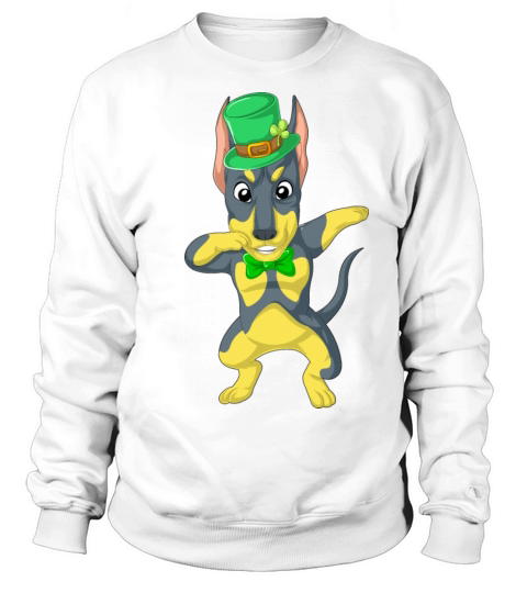dabbing doberman st patricks day Women's Sweatshirt