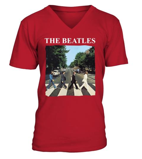 The Beatles Abbey Road Band Logo V-Neck T-shirt