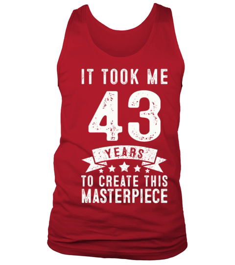 Funny 43 Years Old 1978 T Shirt 43th Birthday Gift Men's Tank Top
