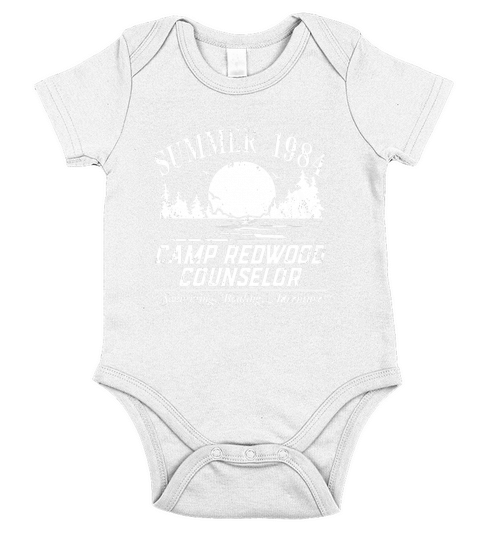 Camp Redwood Counselor Summer 1984 Short Sleeve Baby One-Piece