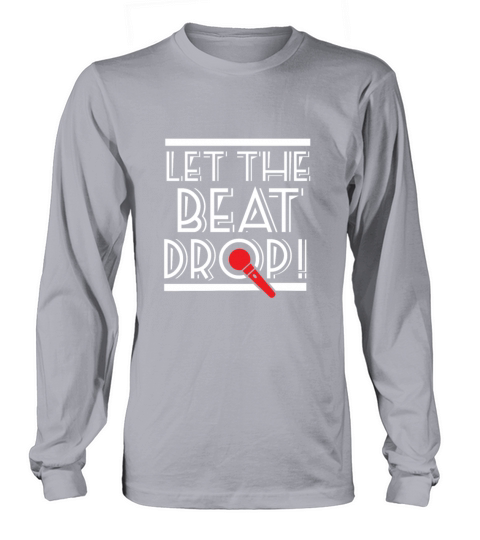 Let The Beat Drop And Microphone Women's Long Sleeve