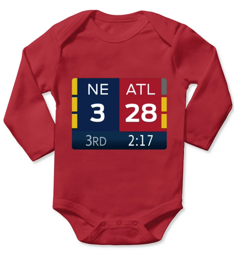 NE 3 ATL 28 T-Shirt Long Sleeve Baby One-Piece