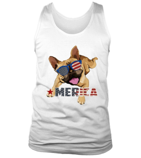 America French Bulldog Us Flag 4Th Of July shirt Tank Top Unisex