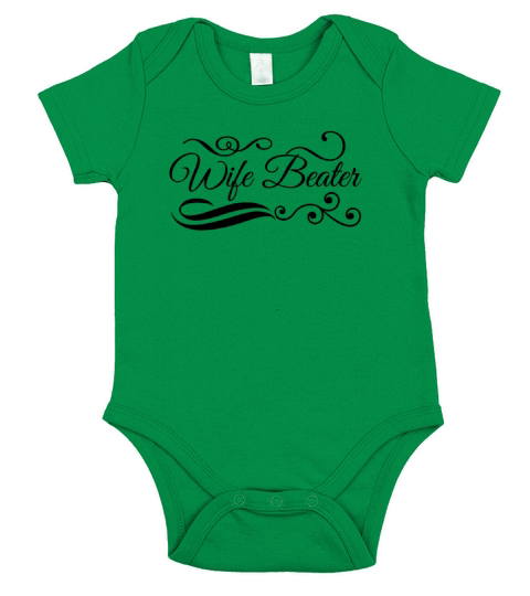 wife beater Short Sleeve Baby One-Piece