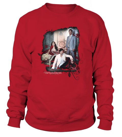 Vampire Diaries 3+1 Black Zip Gift Tee Women's Sweatshirt