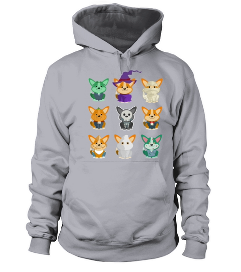 Corgi Monsters Cute Halloween Shirt Women's Hoodie