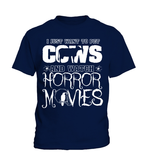 Halloween Pet Watch Horror Movies Cow Kids T-Shirt