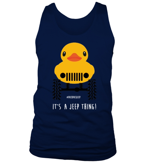 Cute little Rubber duck on Offroadwheels duckduck Men's Tank Top