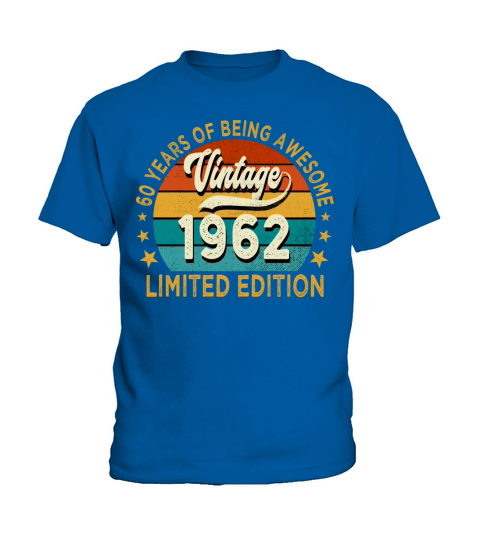 1962 Vintage Birthday Gift Limited Edition 60th Kids T-Shirt