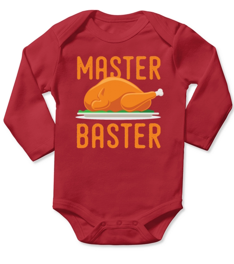 Masterbaster Funny Thanksgiving Long Sleeve Baby One-Piece