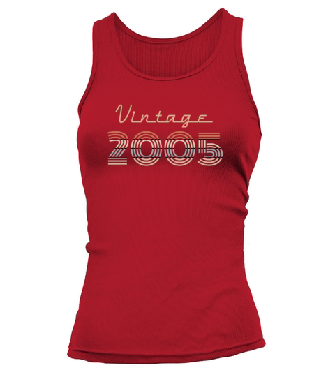 Vintage 2005 Retro Birthday Gift Slogan Quote Women's Tank Top