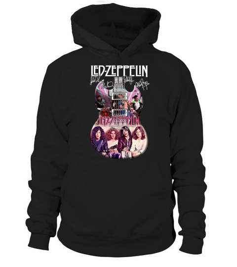 Led Zeppelin Guitar Signatures Hoodie Unisex