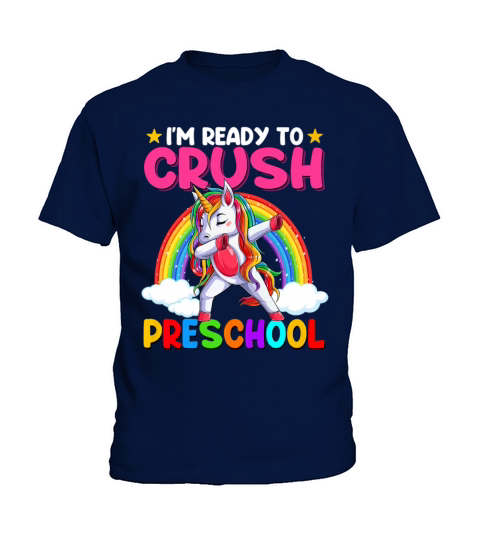 I m Ready To Crush Preschool Dabbing Unicorn Kids T-Shirt