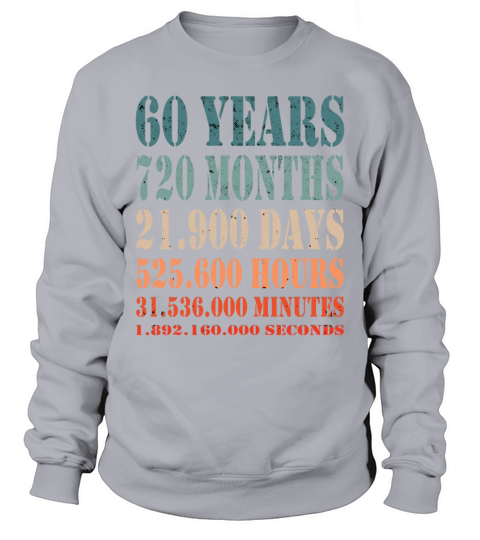 Birthday 60 years vintage 1961 Sweatshirt Unisex