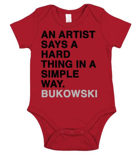 AN ARTIST SAYS A HARD THING IN A SIMPLE WAY Short Sleeve Baby One-Piece