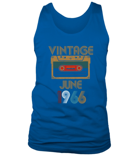 Vintage Birthday Cassette Tape June 1966 56th Tank Top Unisex