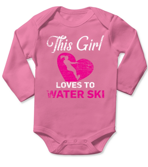 Water ski Girl Long Sleeve Baby One-Piece