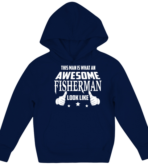 Fisherman - This man is what an awesome look lik Kids Hoodie