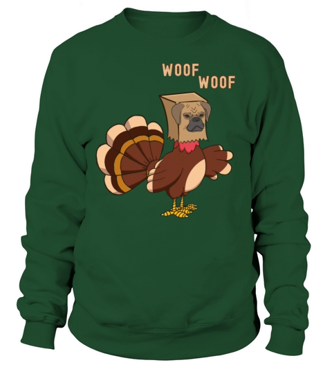 Thanksgiving Dog Funny Puppy Thanksgiving turkey Women's Sweatshirt