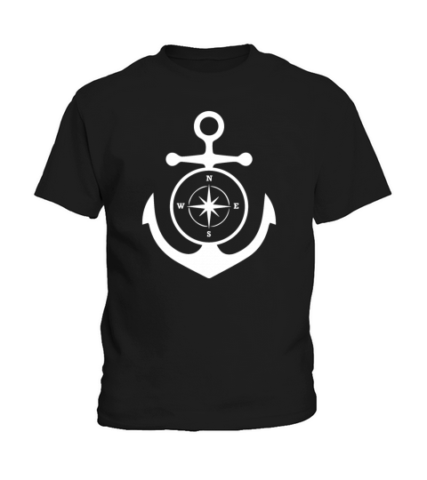 Tattoo Design Anchor And Compass Funny Gift Idea Kids T-Shirt