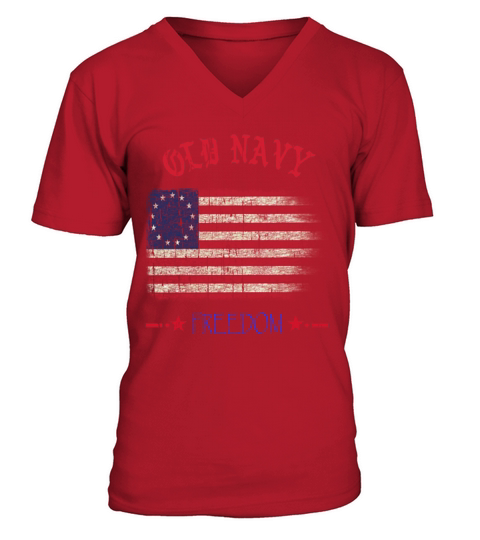 Old Navy Flag 2021 - 4th Of July Men's V-Neck T-shirt